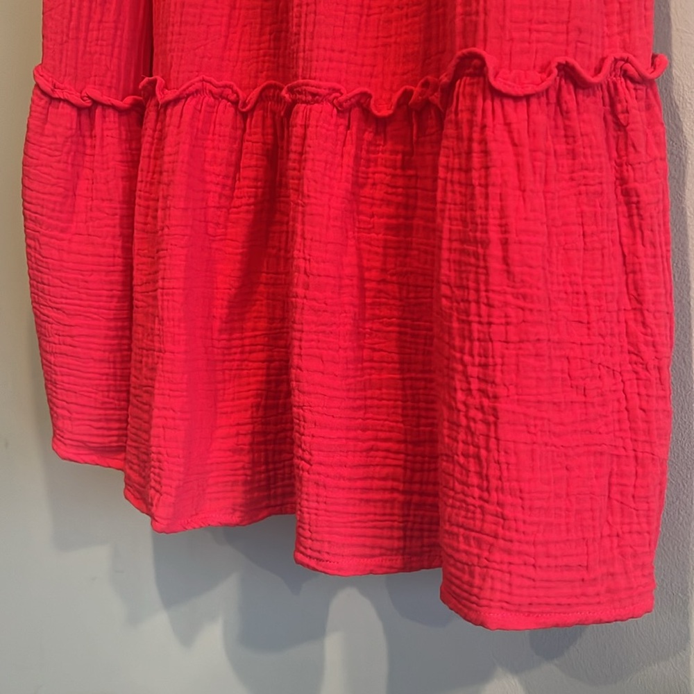 Tuckernuck || Pomander Place Red Lightweight Cotton Gauze Morgan Dress - Picture 6 of 6